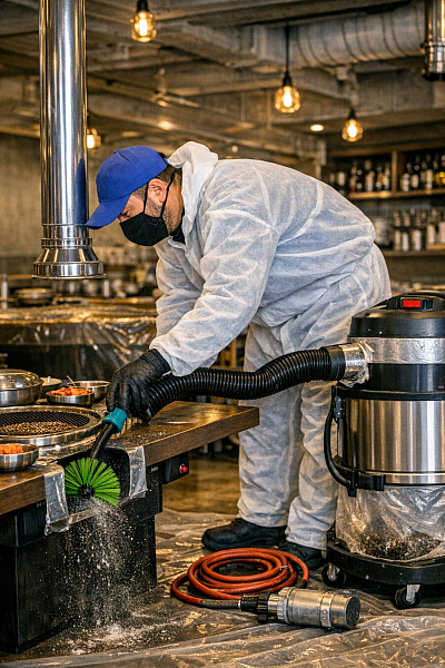 식당테이블위닥터청소